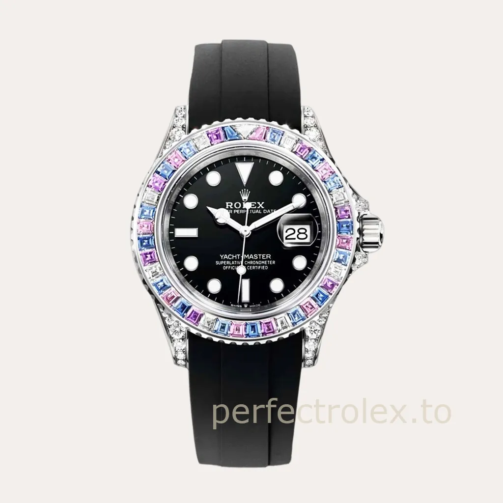 Rolex-Yacht-Master-126679SABR-0001-40mm-904L-Stainless-Steel-Color-Gem-Set-Replica-Watch-Hero-Image