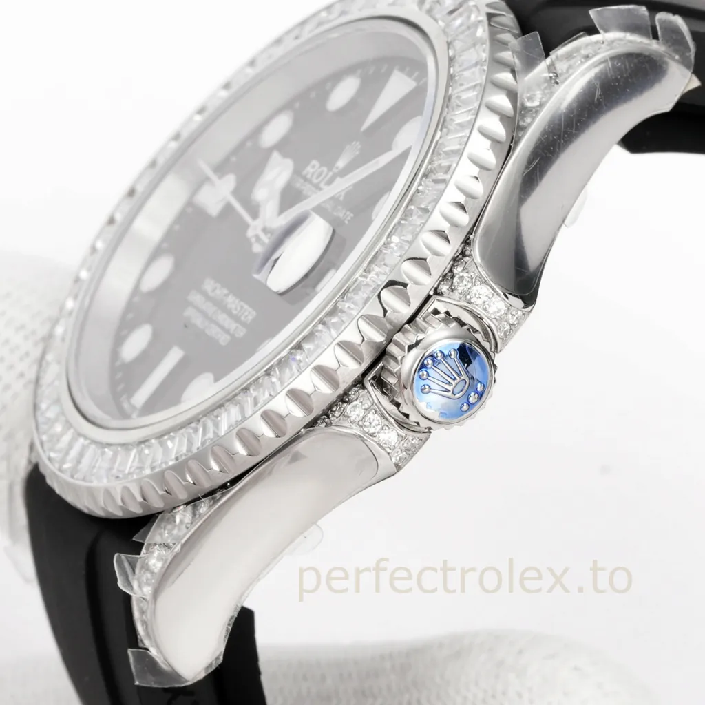 Rolex-Yacht-Master-M226679TBR-001-42mm-904L-Stainless-Steel-Diamond-Replica-Watch-Right-Side-View