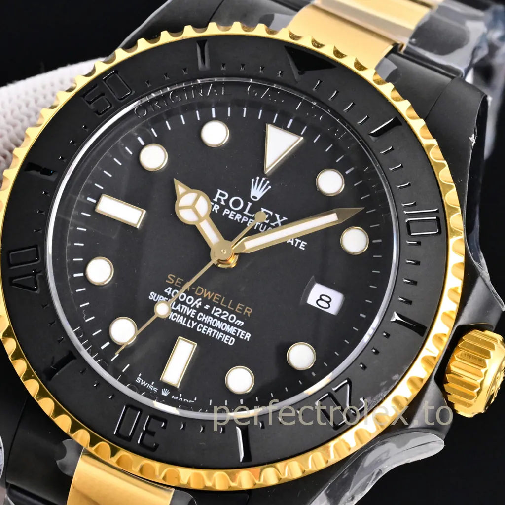 Rolex-Sea-Dweller-126603-0001-44mm-904L-Steel-3235-Movement-Black-Dial-Replica-Dive-Watch-Dial-Detail-1