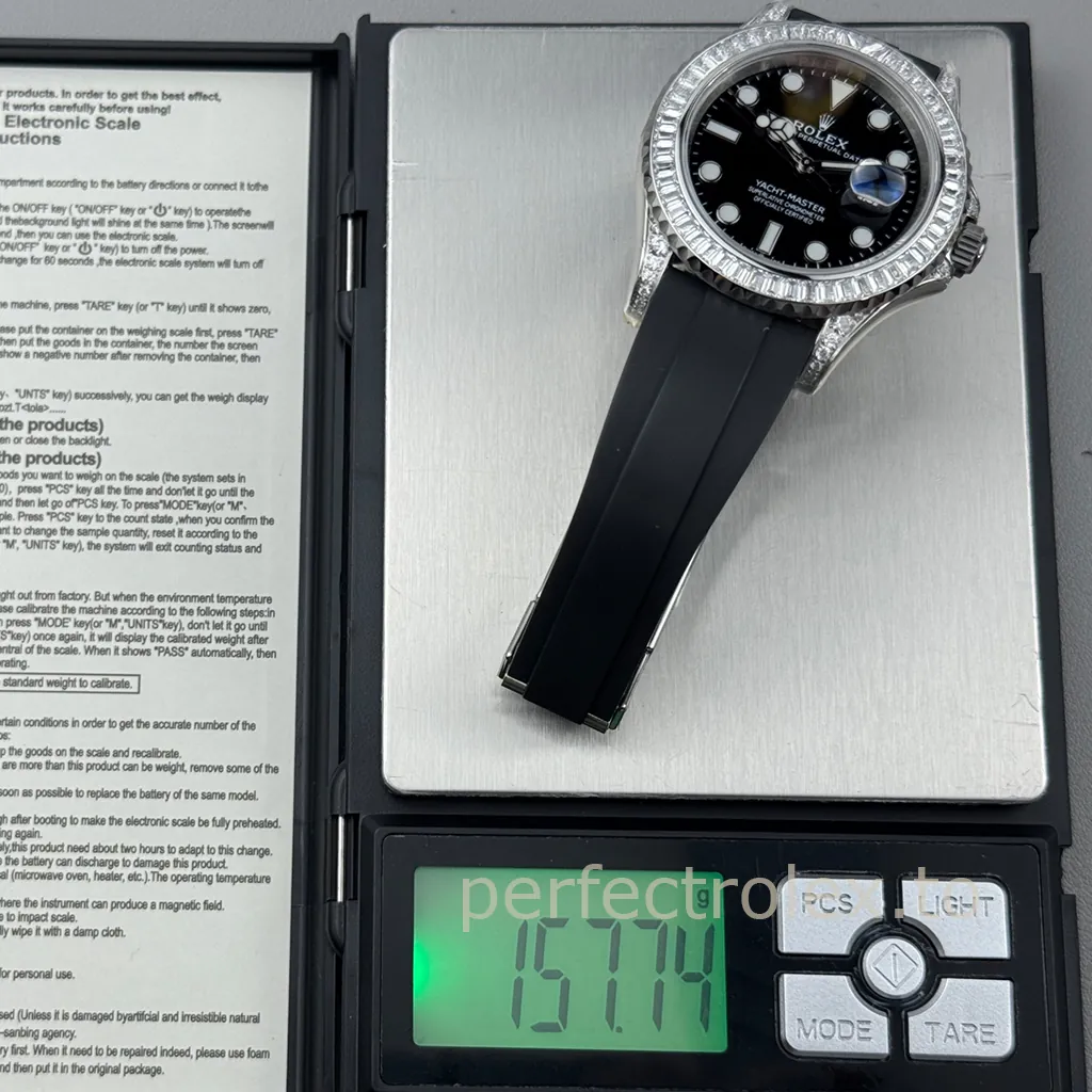 Rolex-Yacht-Master-226679TBR-Diamond-Replica-Watch-with-3235-Movement-40mm-Black-Dial-Weight-Chart