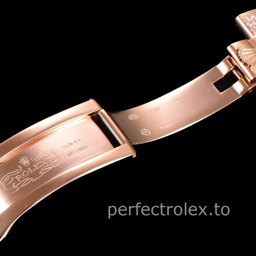 Rolex-GMT-Master-II-116769TBR-40mm-Rose-Gold-Diamond-Super-Clone-Watch-with-2824-Movement-Buckle-Details-1