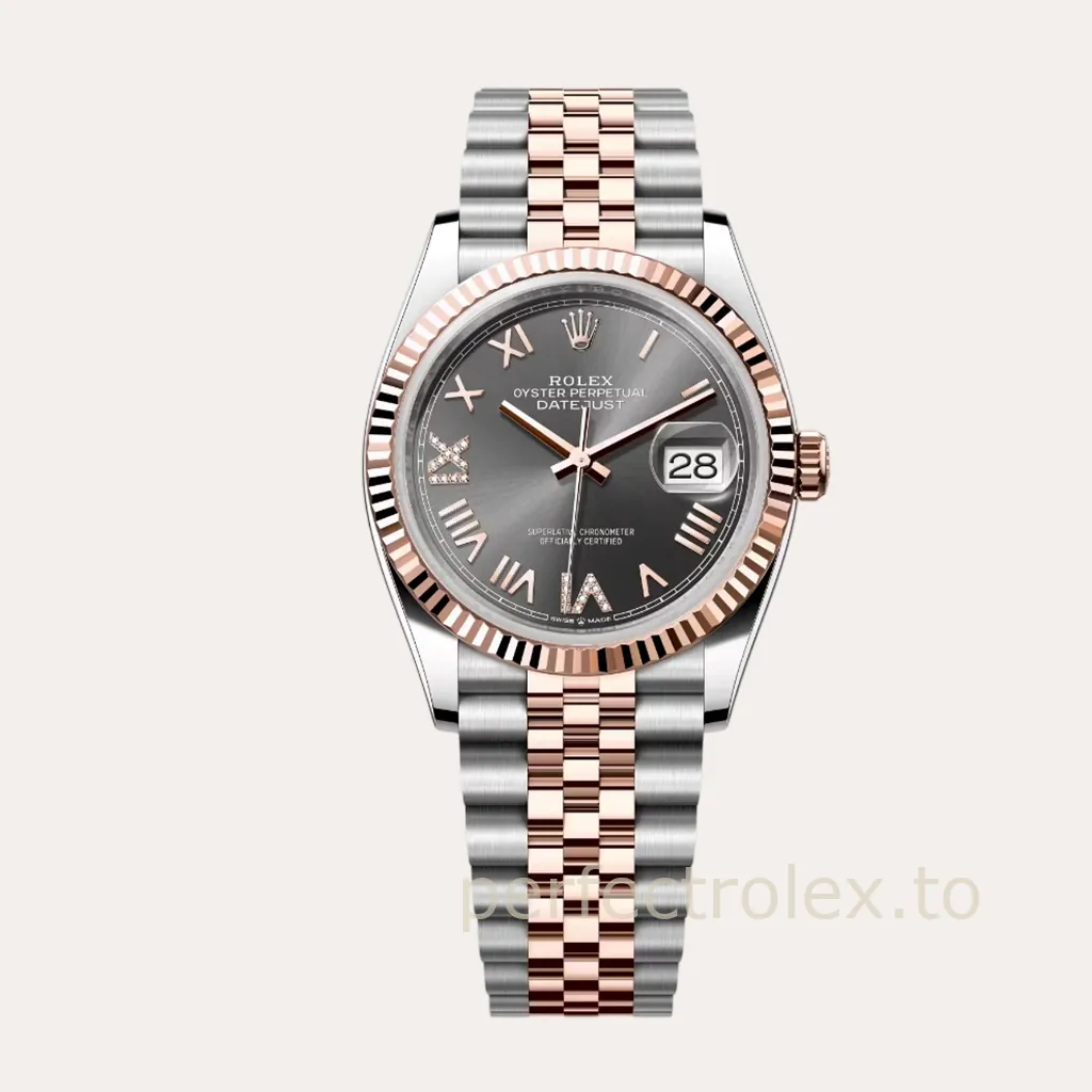 Rolex-Datejust-36-M126231-0047-Grey-Roman-Diamond-Dial-with-3235-Automatic-Movement-Replica-Watch-Hero-Image