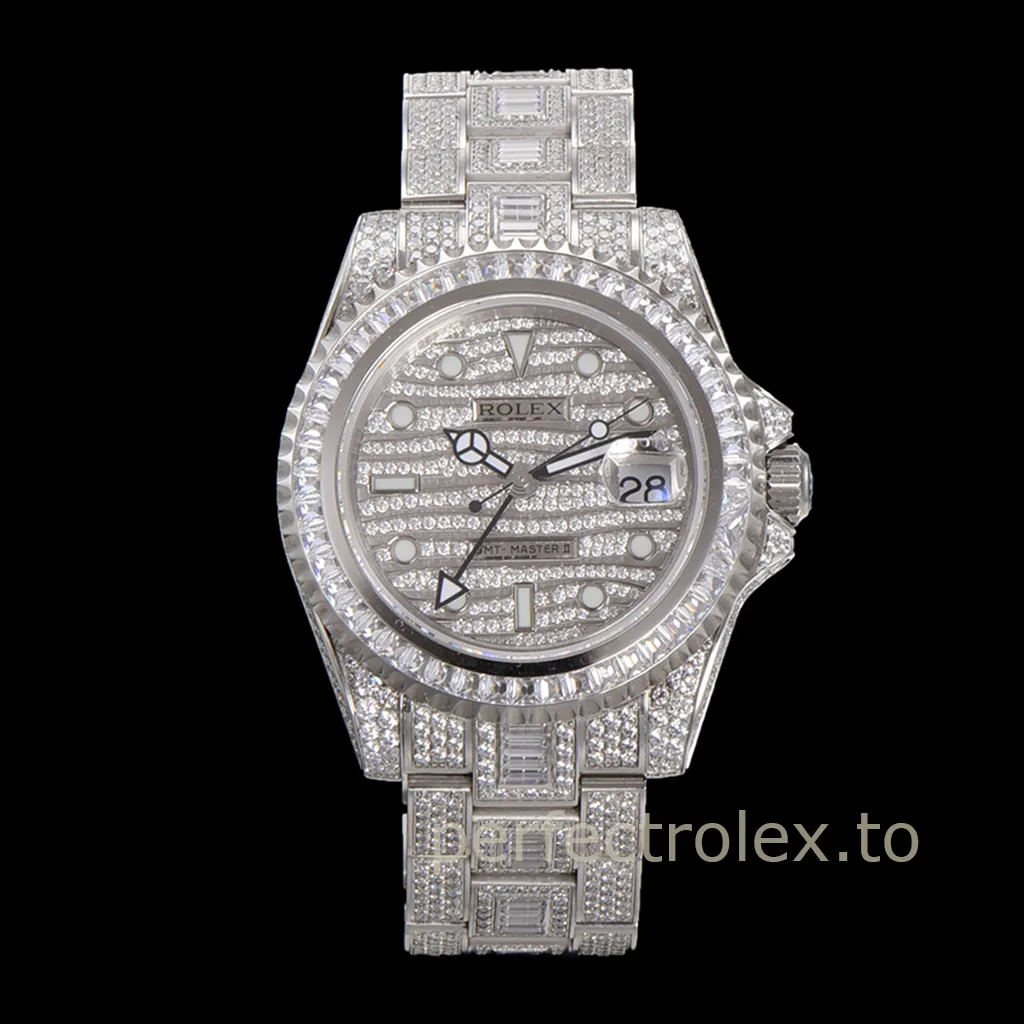 Rolex-GMT-Master-II-116769TBR-001-40mm-Diamond-904L-Steel-Automatic-Super-Clone-Watch-Front-View-1