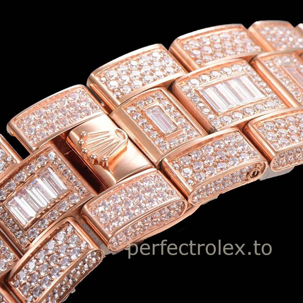 Rolex-GMT-Master-II-116769TBR-40mm-Rose-Gold-Diamond-Super-Clone-Watch-with-2824-Movement-Strap-View-1