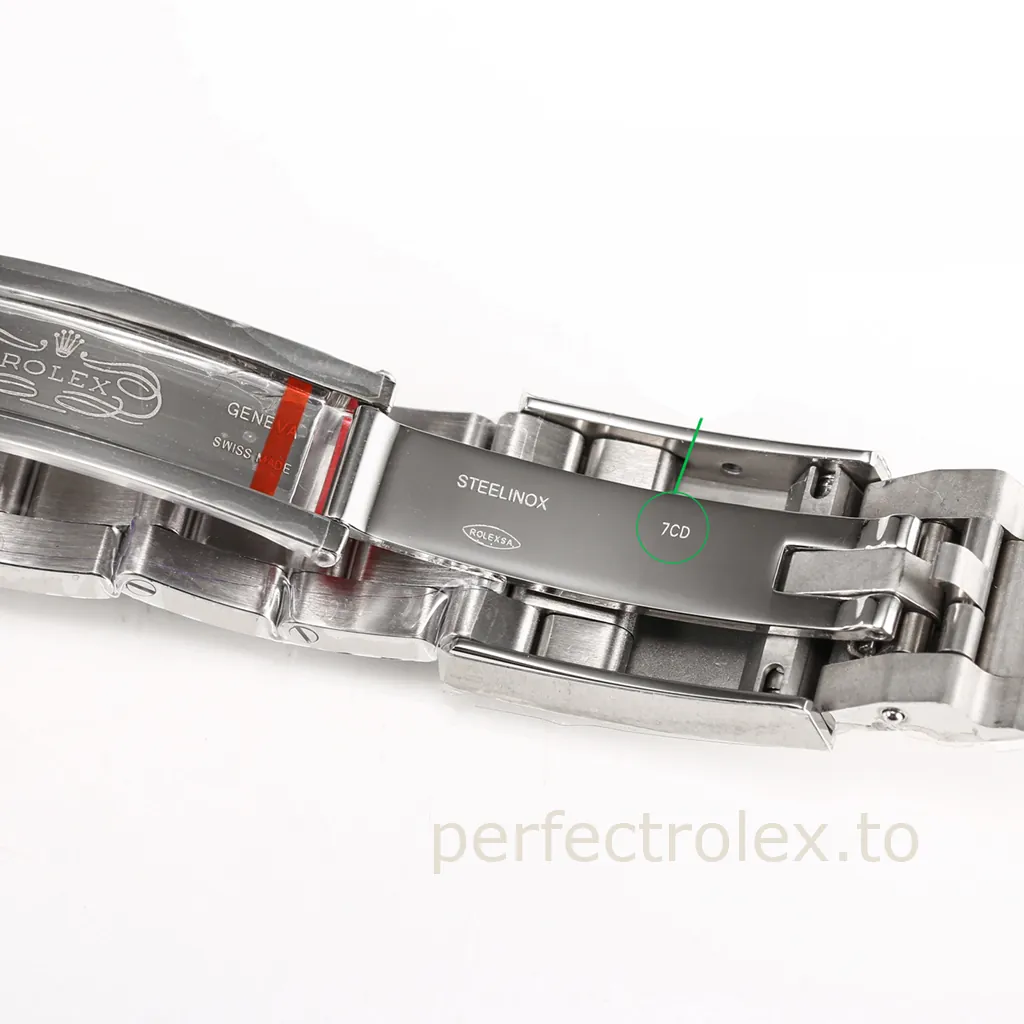 Rolex-Air-King-M126900-0001-40mm-904L-Steel-Watch-with-Black-Aviation-Dial-Super-Clone-Watch-Buckle-Details-1