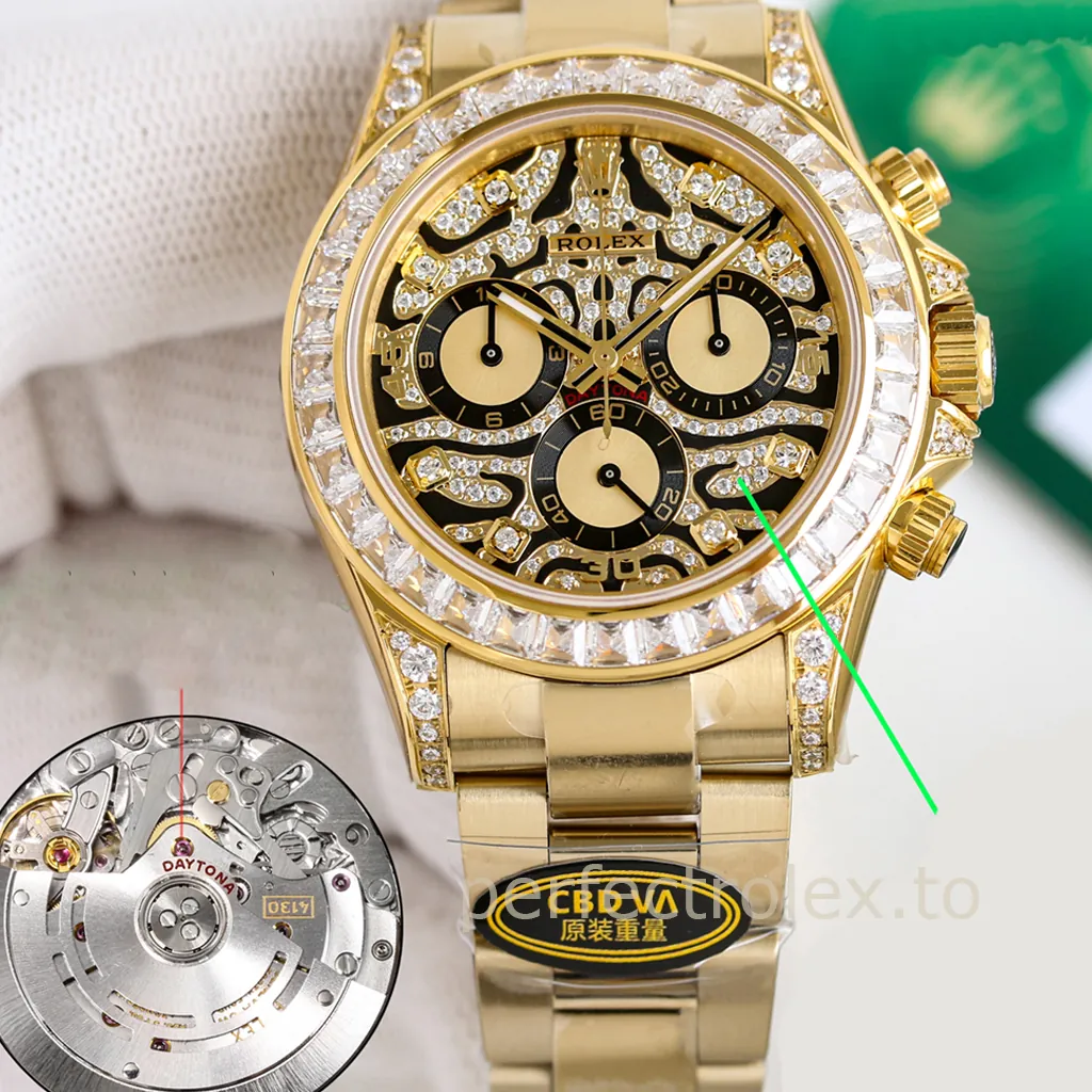 Rolex-Daytona-116598TBR-40mm-Eye-of-the-Tiger-Dial-4130-Mechanical-Chronograph-Replica-Watch-Front-View-1