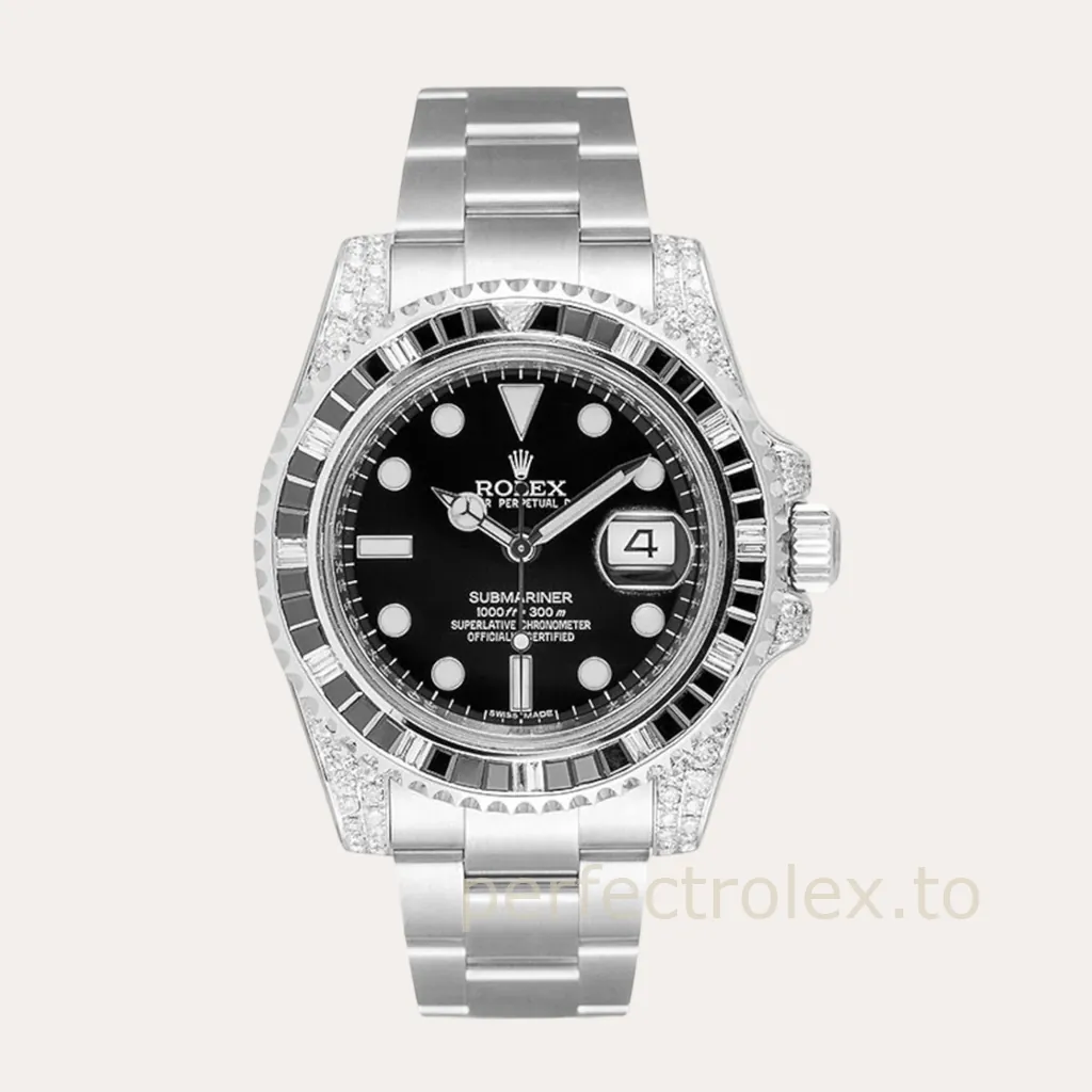 Rolex-Submariner-116610LN-40mm-904L-Steel-Custom-Diamond-Set-Automatic-Replica-Watch-Hero-Image