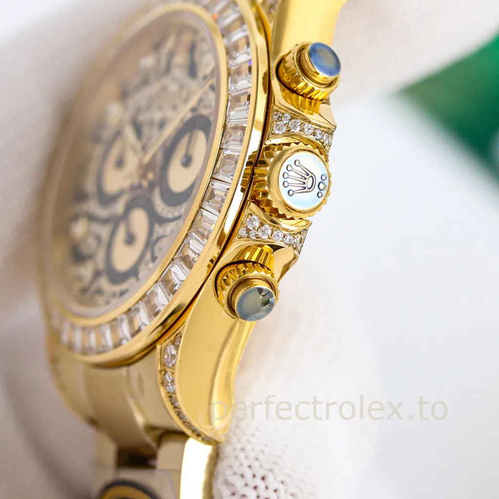 Rolex-Daytona-116598TBR-40mm-Eye-of-the-Tiger-Dial-4130-Mechanical-Chronograph-Replica-Watch-Right-Side-View
