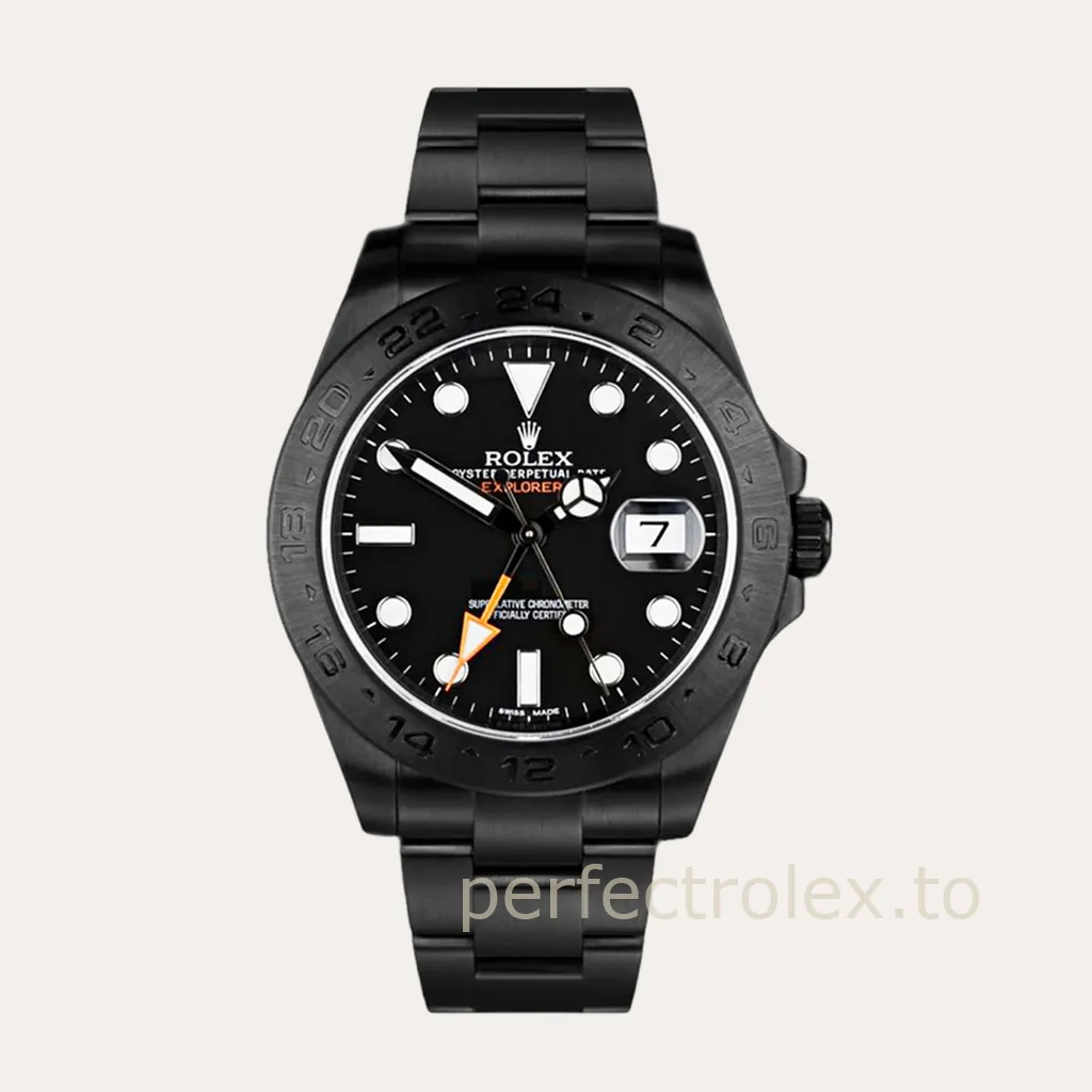 Rolex-Explorer-II-216570-0002-42mm-Black-Coated-904L-Steel-GMT-Super-Clone-Watch-Hero-Image