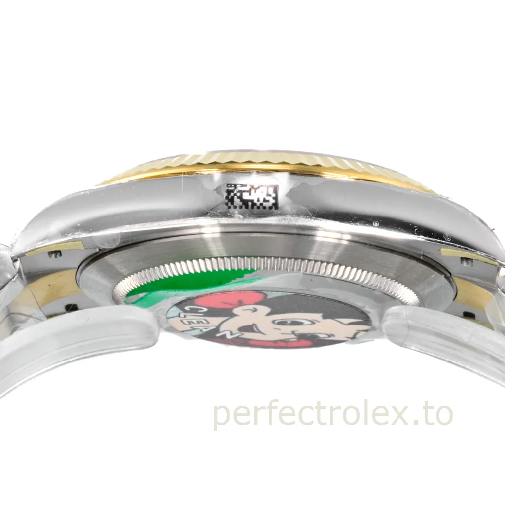 Rolex-Datejust-M126333-0005-Black-Diamond-Dial-41mm-Super-Clone-Watch-with-3235-Movement-Left-Side-View