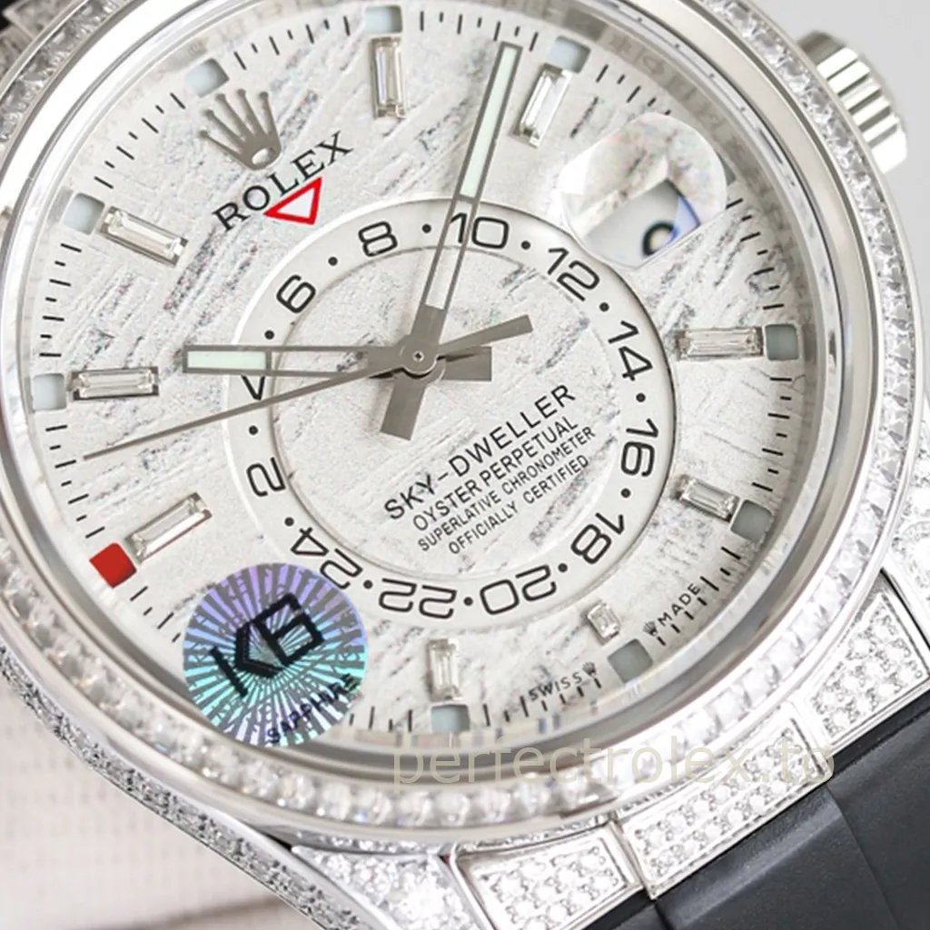 Rolex-Sky-Dweller-336259TBR-42mm-Meteorite-Dial-Super-Clone-Watch-with-9002-Movement-Dial-Detail-1