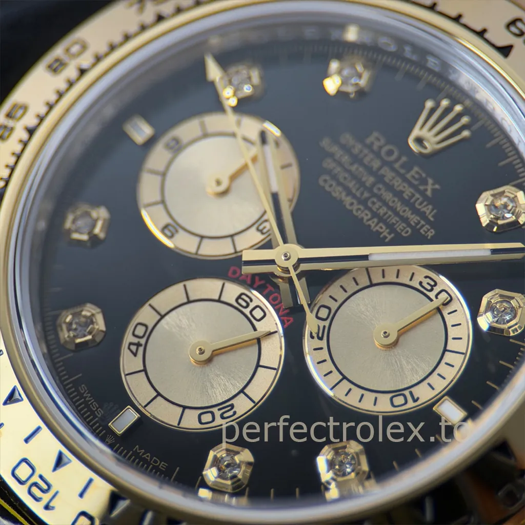 Rolex-Daytona-M126503-0002-4131-Movement-40mm-Black-Diamond-Dial-Chronograph-Super-Clone-Watch-Dial-Detail-1
