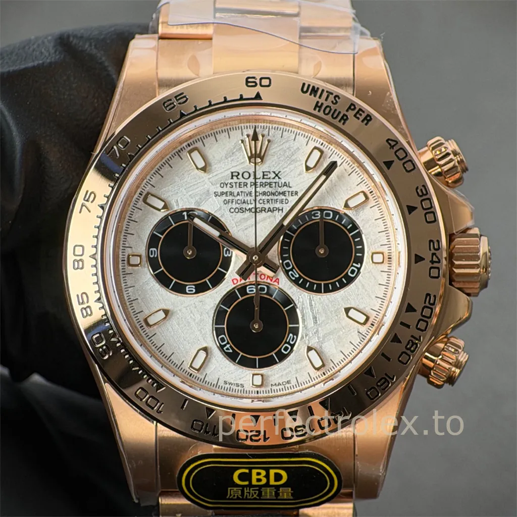 Rolex-Daytona-M116505-0014-40mm-Rose-Gold-Meteorite-Dial-4130-Automatic-Chronograph-Super-Clone-Watch-Front-View-1