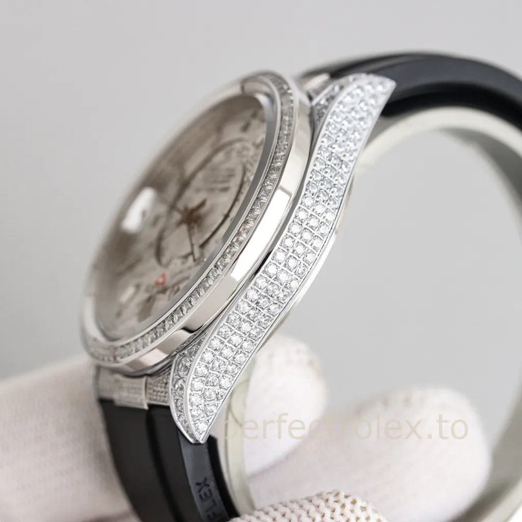 Rolex-Sky-Dweller-336259TBR-42mm-Meteorite-Dial-Super-Clone-Watch-with-9002-Movement-Left-Side-View