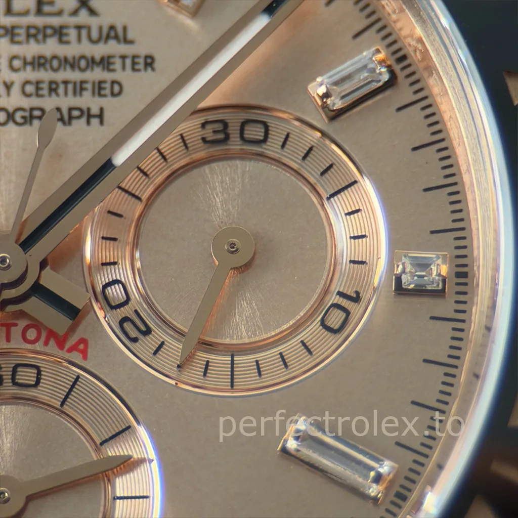 Rolex-Daytona-116515LN-0061-Replica-Watch-40mm-Rose-Gold-Dial-with-904L-Steel-Case-Dial-Detail-2