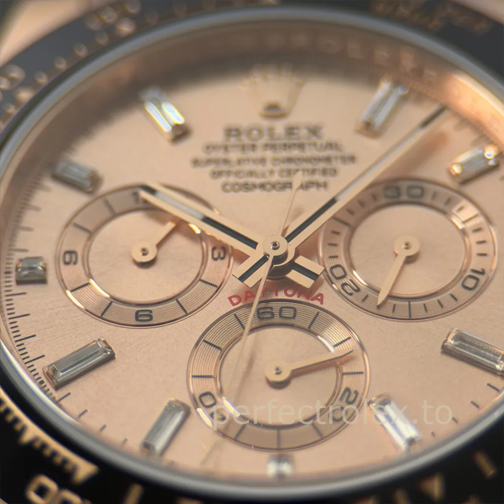 Rolex-Daytona-116515LN-0061-Replica-Watch-40mm-Rose-Gold-Dial-with-904L-Steel-Case-Dial-Detail-1