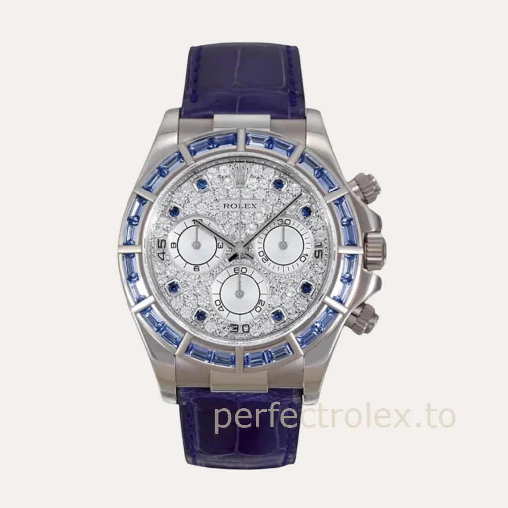 Rolex-Daytona-116589SACI-Replica-Watch-40mm-Diamond-Dial-Blue-Sapphire-Bezel-and-4130-Movement-Hero-Image