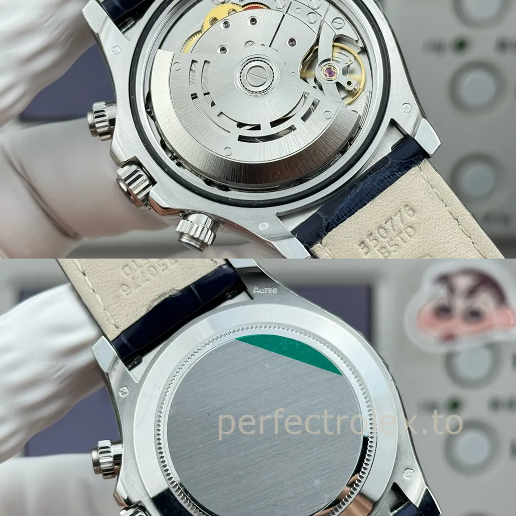 Rolex-Daytona-116589SACI-Replica-Watch-40mm-Diamond-Dial-Blue-Sapphire-Bezel-and-4130-Movement-Back-View
