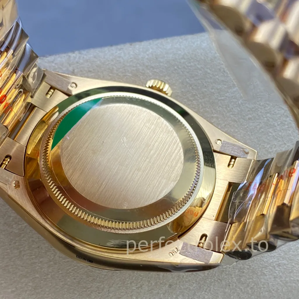 Rolex-Day-Date-Silver-Dial-M228238-0002-40mm-Gold-Tone-904L-Steel-Automatic-Super-Clone-Watch-Back-View