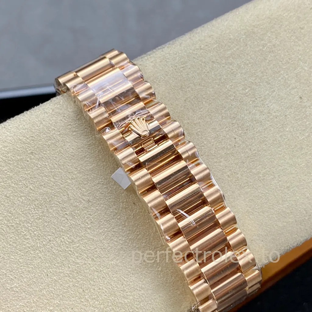 Rolex-Day-Date-M228235-0053-Chocolate-Dial-40mm-Rose-Gold-Tone-904L-Steel-Super-Clone-Watch-Strap-View-1