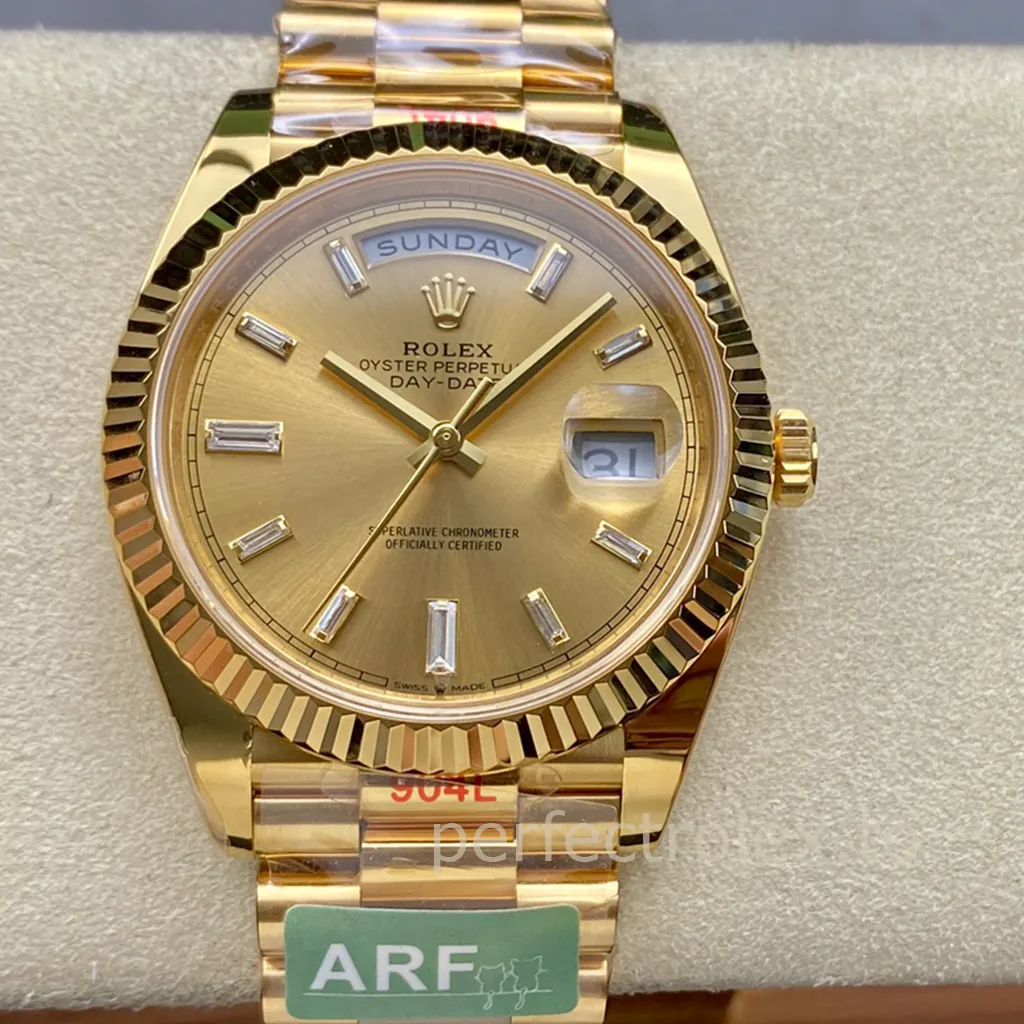 Rolex-Day-Date-M228238-0005-Champagne-Dial-40mm-3255-Automatic-Super-Clone-Watch-Front-View-1