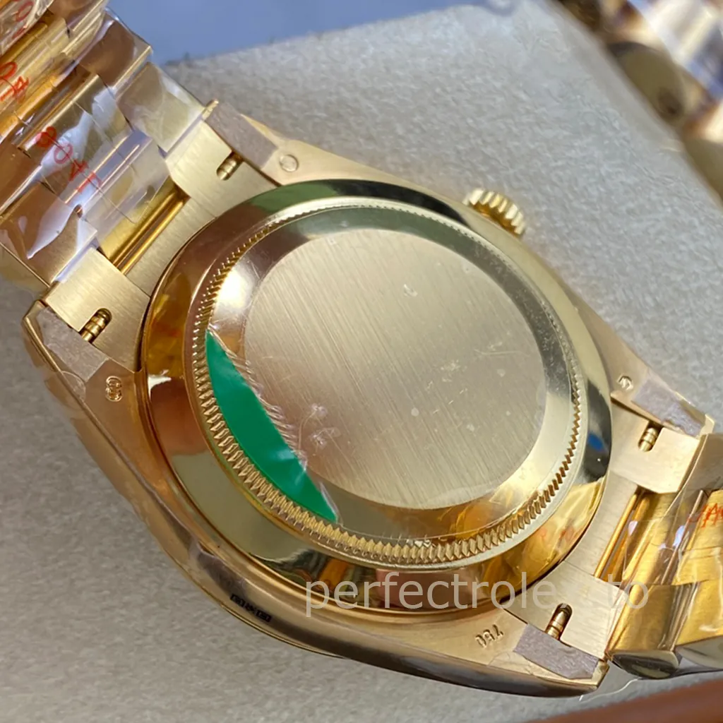 Rolex-Day-Date-M228238-0067-40mm-Black-Dial-Gold-Tone-904L-Steel-Super-Clone-Watch-Back-View