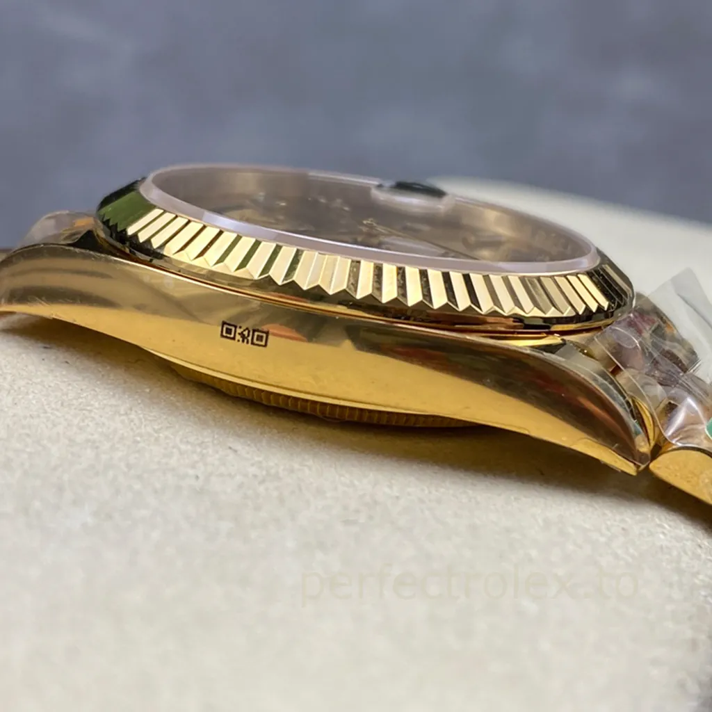 Rolex-Day-Date-M228238-0005-Champagne-Dial-40mm-3255-Automatic-Super-Clone-Watch-Left-Side-View