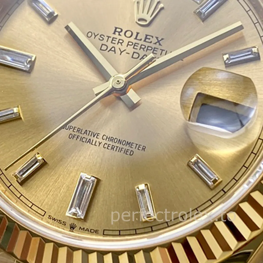 Rolex-Day-Date-M228238-0005-Champagne-Dial-40mm-3255-Automatic-Super-Clone-Watch-Dial-Detail-1