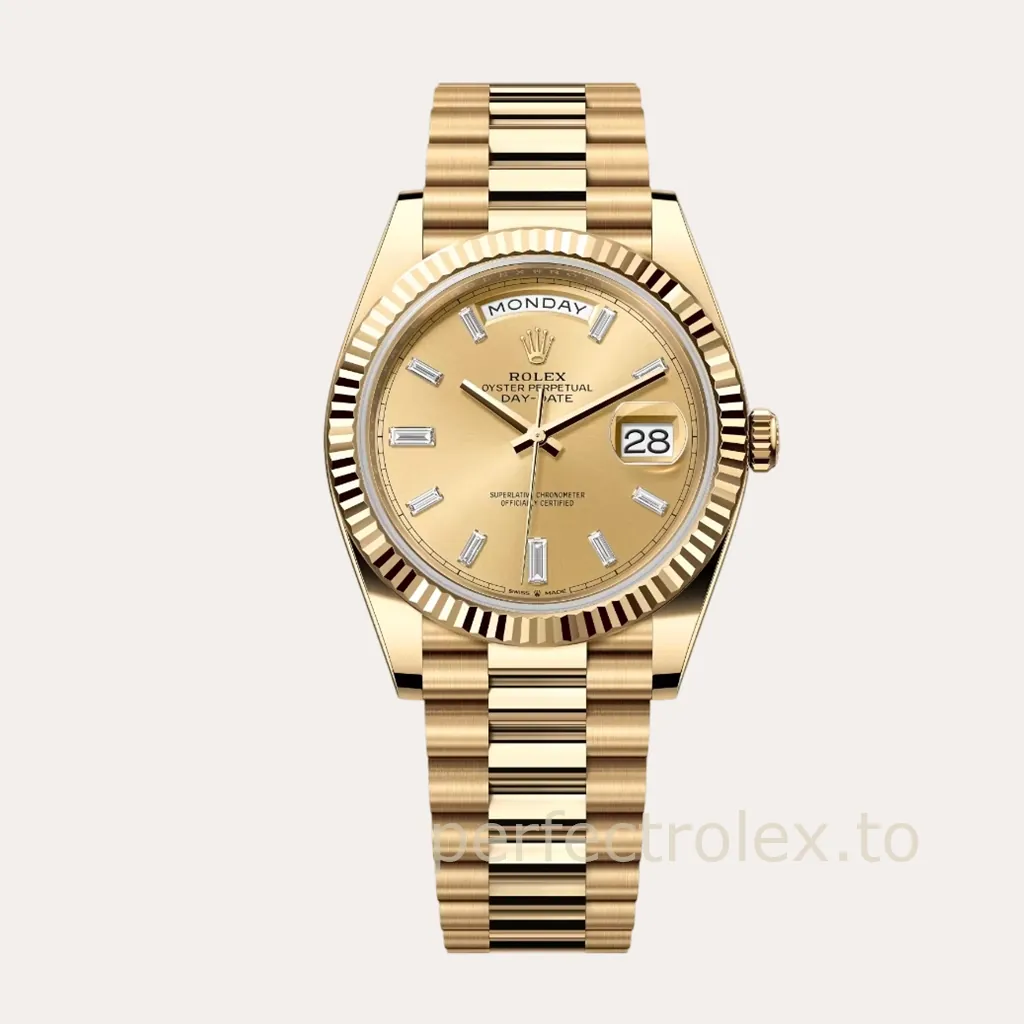 Rolex-Day-Date-M228238-0005-Champagne-Dial-40mm-3255-Automatic-Super-Clone-Watch-Hero-Image