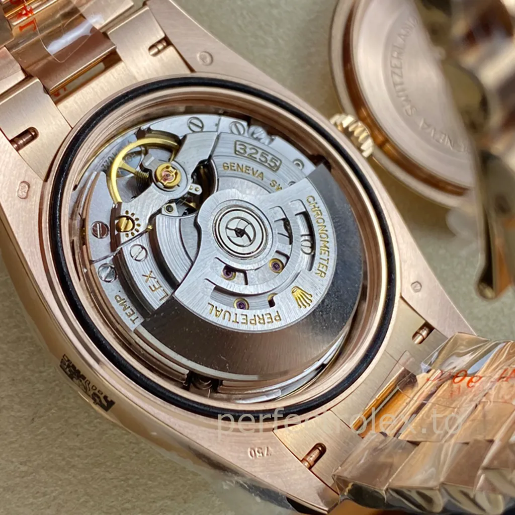 Rolex-Day-Date-M228235-0053-Chocolate-Dial-40mm-Rose-Gold-Tone-904L-Steel-Super-Clone-Watch-Back-View-2